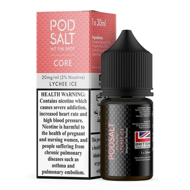 Pod Salt - Lychee Ice Saltnic Abudhabi Dubai Ruwais KSA