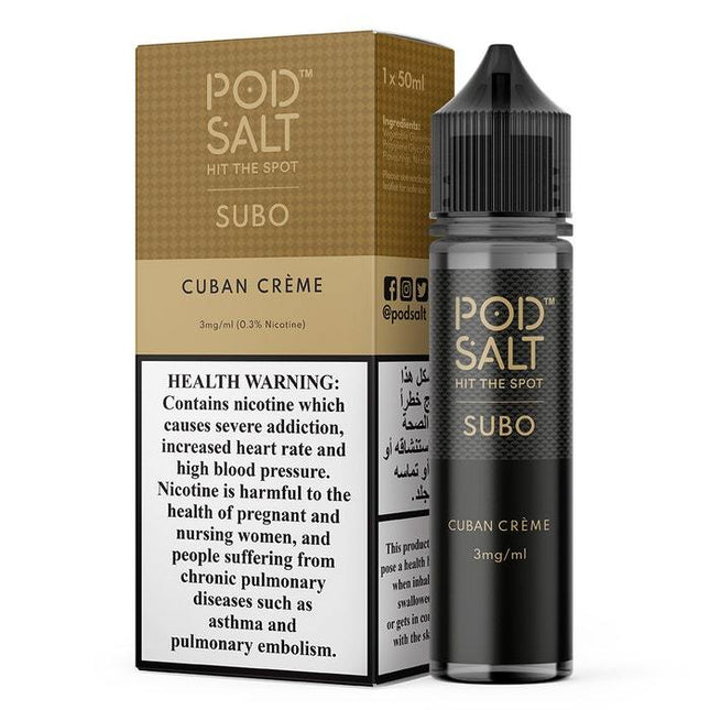 Pod Salt Cuban Creme Freebase E-Liquid