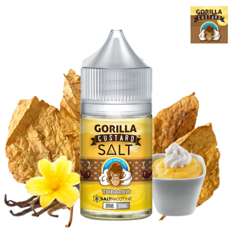 Tobacco Gorilla Custard SaltNic by E&B Flavor Vape For Less Tobacco Gorilla Custard SaltNic by E&B Flavor Vape For Less